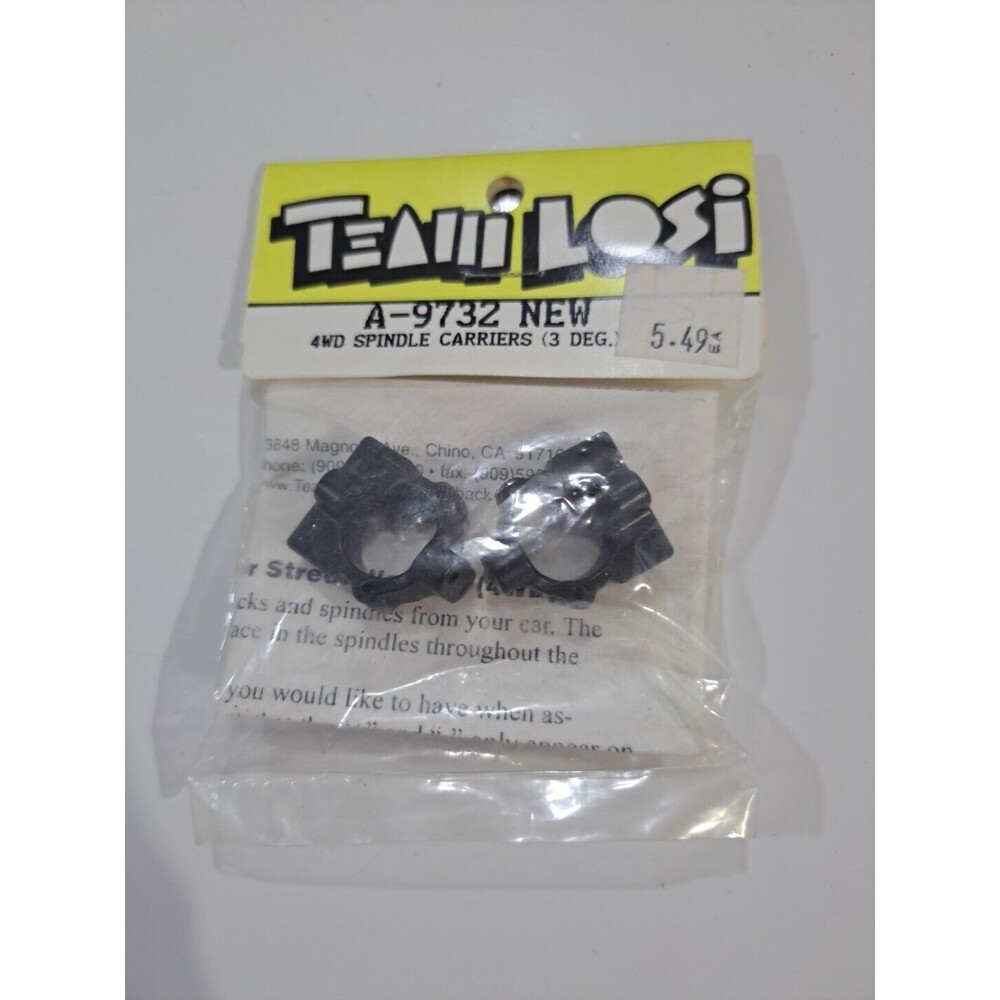 New Team Losi R/C Part A-9732 4WD Spindles/Carriers (3 Degrees)